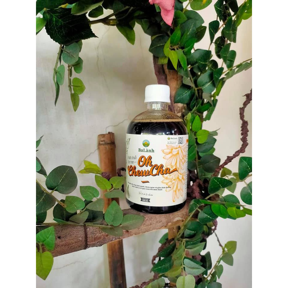 Oh chewcha vị chuối không đường, không chất bảo quản bổ sung dinh dưỡng và lợi khuẩn, cải thiện đề kháng cơ thể