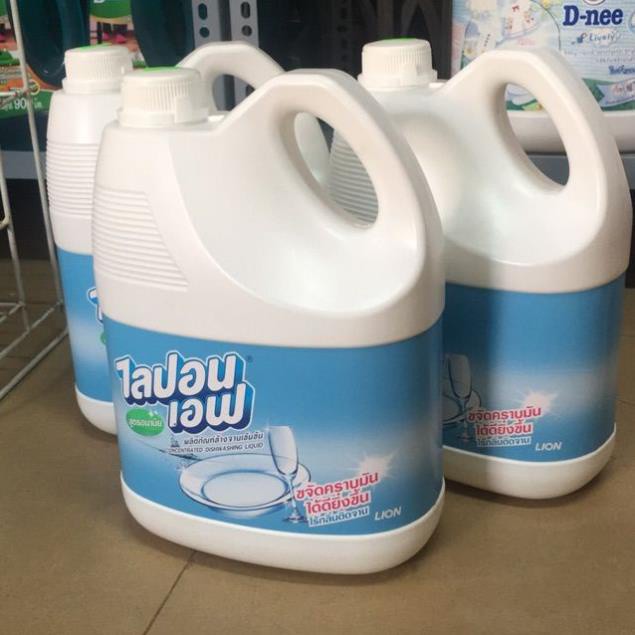 Nước rửa chén Thái Lan LIPON 3600ml rửa sạch vết dầu mỡ không hại da tay