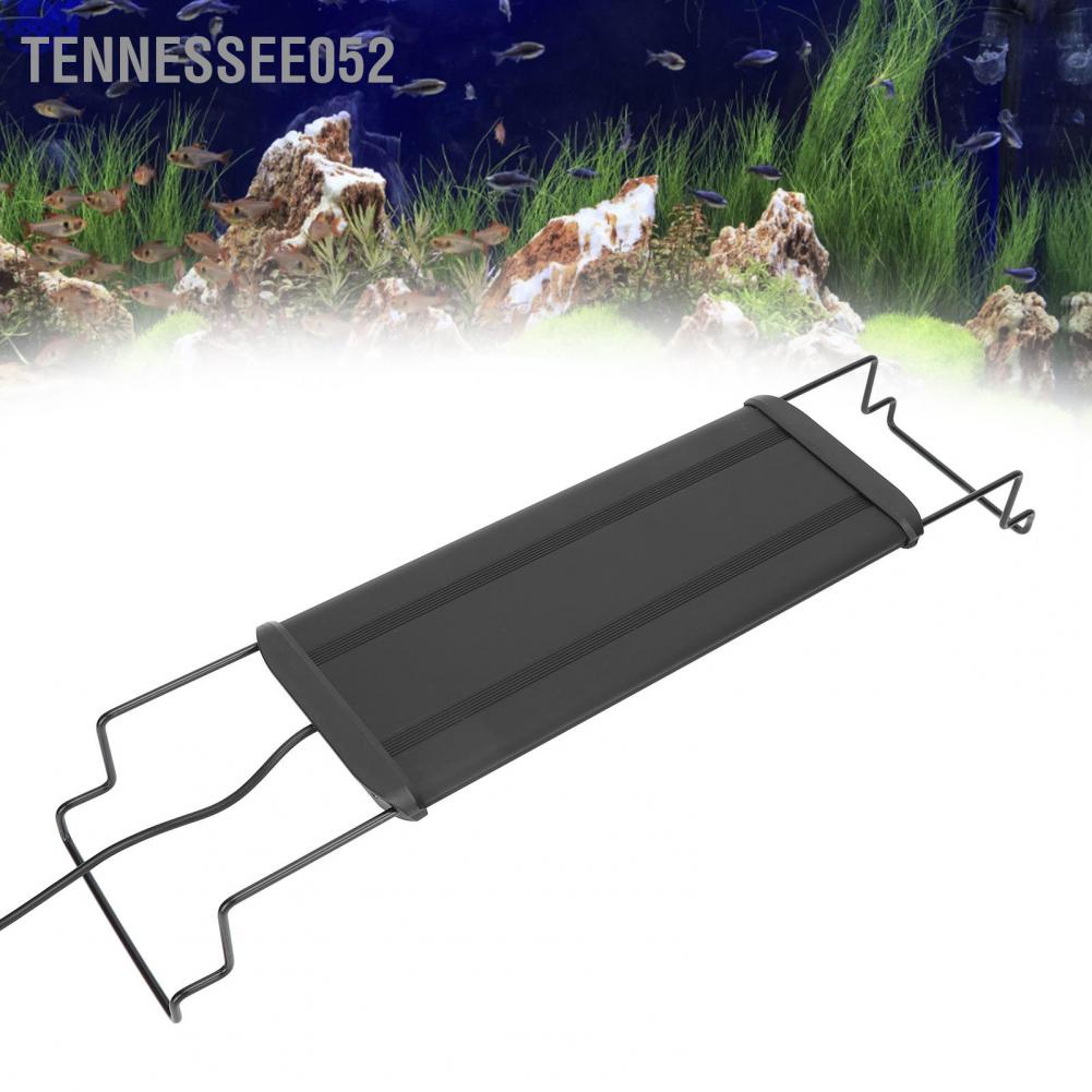Tennessee052 Fish Tank Light 30LED Full Spectrum 12W Adjustable Planted Aquarium Lamp for Landscape Freshwater US Plug 100‑240V