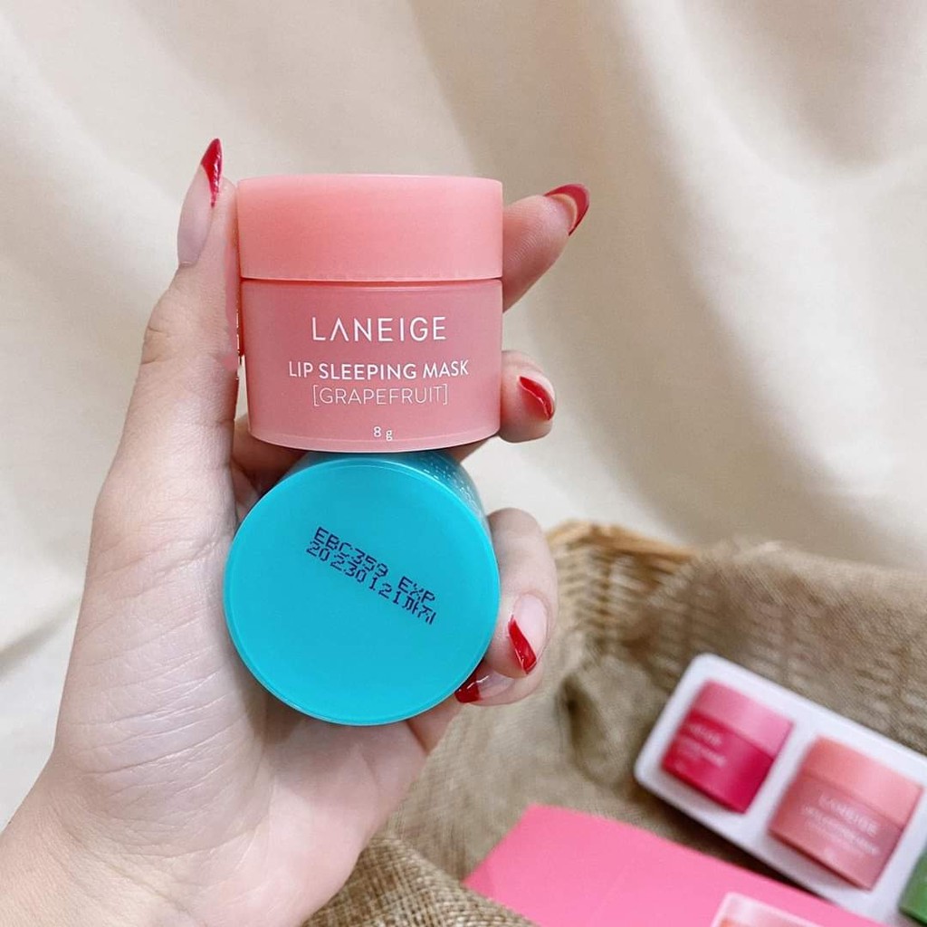 Set 4 mặt nạ ngủ môi Laneige Lip Sleeping Mask 8g