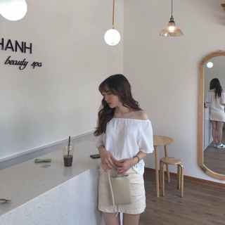 Áo trễ vai chất xốp Hàn