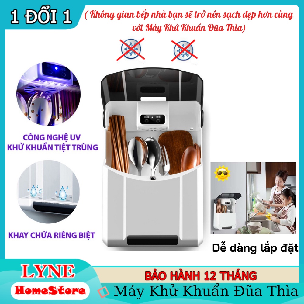 Máy Sấy Khử Khuẩn Đũa Thìa Cao Cấp Tránh Tình Trạng Ẩm Mốc Giúp Bảo Vệ Sức Khỏe - Nhựa PP Cao Cấp Và An Toàn - BH 1 năm