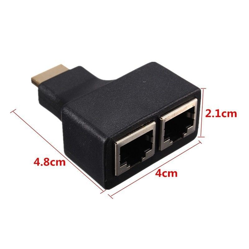 Nối dài dây HDMI qua 2 Dây Mạng Cổng RJ45 HDMI Extender 30m