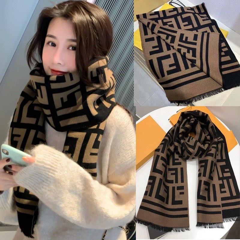 Khăn quàng cổ nam nữ chất liệu len dạ kẻ caro phong cách Vintage Hàn Quốc khăn kẻ 2 mặt
