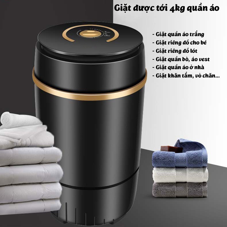 Máy giặt mini DEKE XPB-66 tiết kiệm điện nước cho sinh viên , giặt riêng đồ trắng đồ lót đồ cho bé