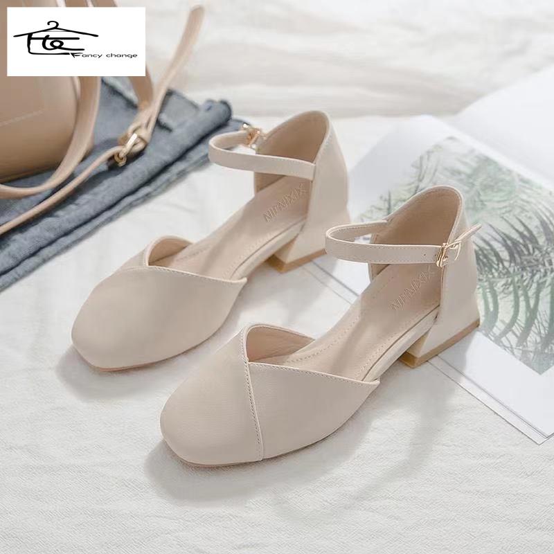 Giày Sandal Cao Gót 2022 Phong Cách Thời Trang Mùa Hè Mới Dành Cho Nữ