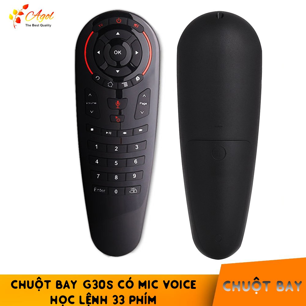 Chuột bay g30s khiển giọng giọng nói Air Mouse Remote Voice học lệnh 33 phím