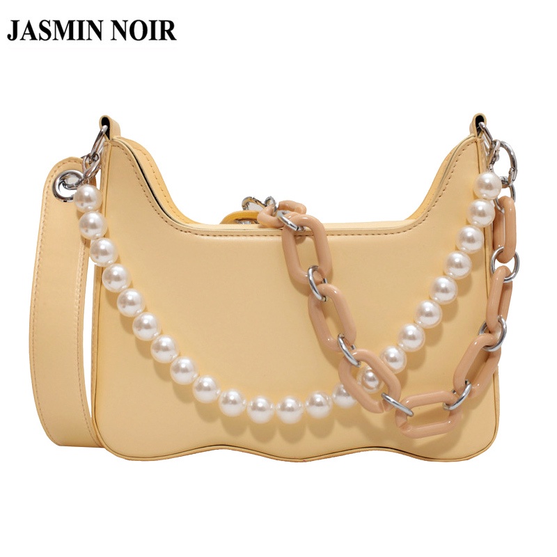Túi Đeo JASMIN NOIR Chéo Da PU Hình Bán Nguyệt Xinh Xắn Cho Nữ