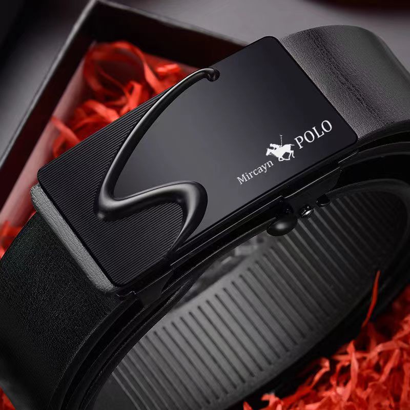 Thắt Lưng Da Dây nịt nam Cao Cấp khóa tự động 110cm-130cm x 3.3cm Bảo Hành 6 tháng.