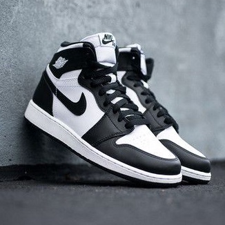 Giày thể thao Jordan đen cổ cao, Giày JD1 high panda phối đồ nam nữ dễ phối đồ cực hot Full Box Bill tặng kèm dây