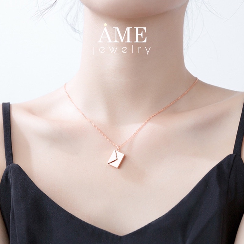 Dây Chuyền Bạc Bức Thư Tình Yêu [LOVE LETTER NECKLACE] món quà ngọt ngào chân thành nhất