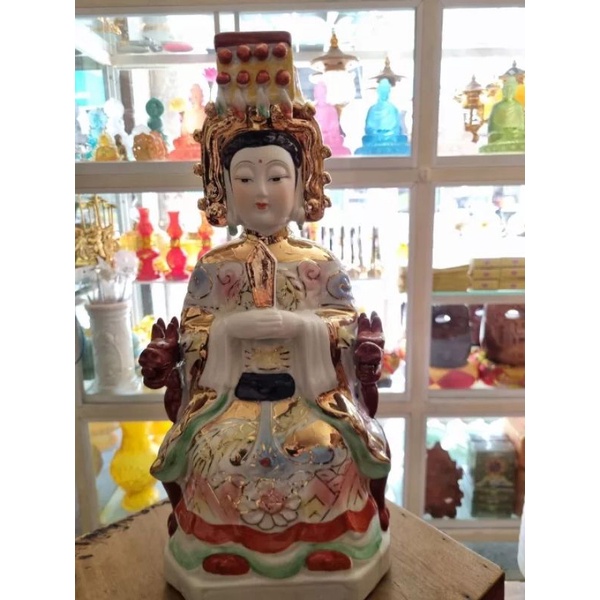 TƯỢNG CỬU THIÊN HUYỀN NỮ - CHẤT LIỆU SỨ - CAO 40CM