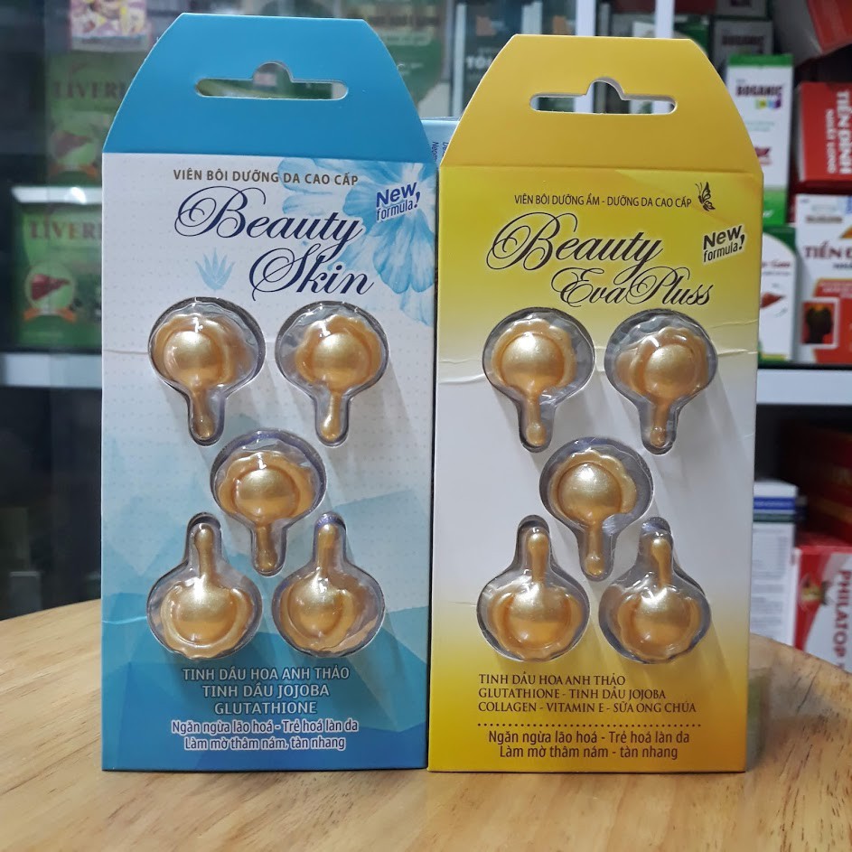 Viên bôi dưỡng ẩm - dưỡng da cao cấp beauty eva pluss