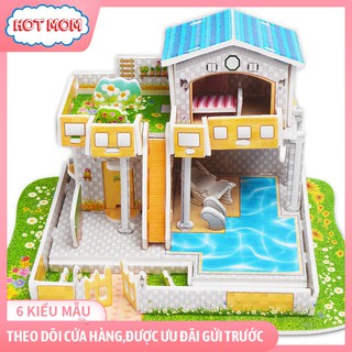 Đồ chơi xếp hình 3D cho trẻ em, đồ chơi lắp ghép, hình thành trí tưởng tượng cho trẻ, phát triển trí nhớ và óc sáng tạo