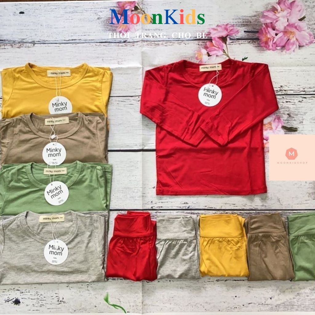 Bộ MinKy Mom Dài Tay 💝vải đẹp mê ly💝 thun lanh cotton Cao Cấp 100% co giãn 4 chiều thấm hút mồ hôi cực tốt