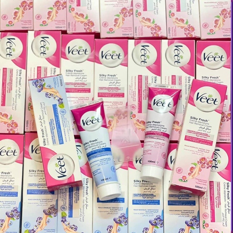 Kem Tẩy Lông Veet 100ml Cho Da Nhạy Cảm An Toàn Và Hiệu Quả