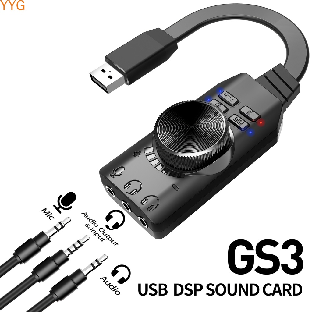 Thẻ âm thanh USB PLEXTONE GS3 Mark II cho máy tính