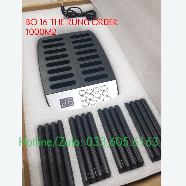 Bộ thẻ rung order tự phục vụ - Bộ 16 thẻ phủ sóng 1000m2 - Máy móc pha chế TV