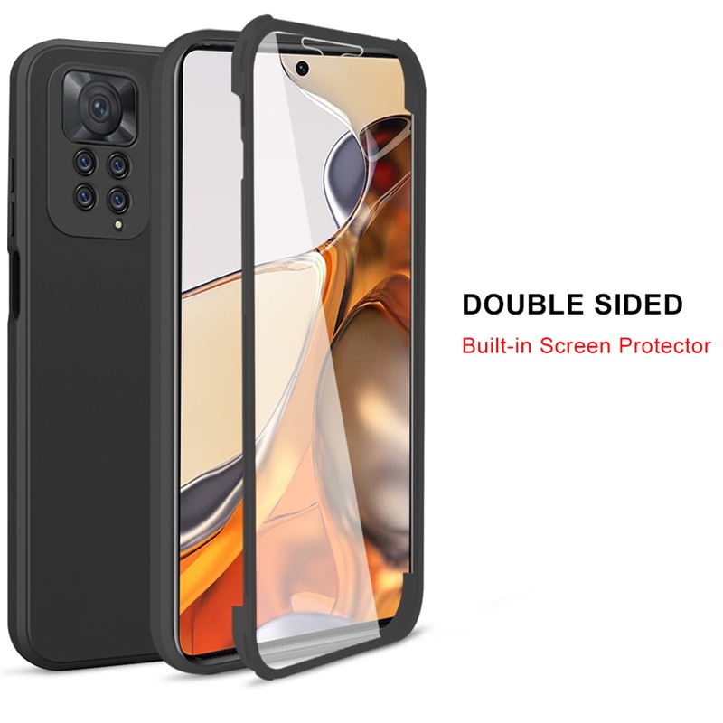 Ốp Điện Thoại Silicon Dẻo 2 Trong 1 Chống Sốc Bảo Vệ 360 Độ Cho Redmi Note 11 Pro 11s 11 11e Pro 4G 5G 11 Pro Plus