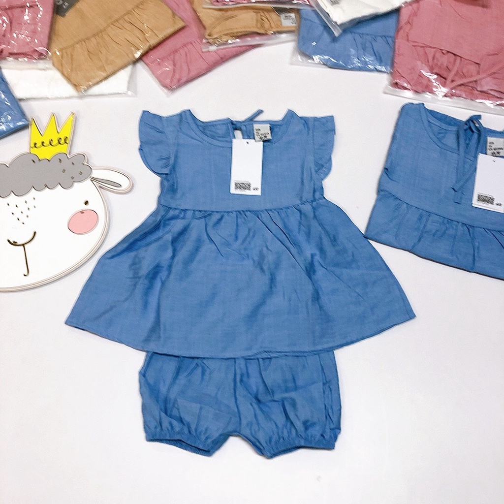 Bộ thô đũi bé gái 4 mầu