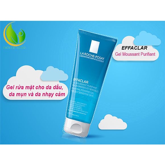 Sữa Rửa Mặt La Roche Posay Effaclar Purifying Foaming Gel Cleanser 50ml Cho Da Dầu Mụn, Nhạy Cảm