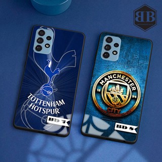 Ốp lưng kính cường lực Samsung Galaxy A52 / A72 hình in logo bóng đá