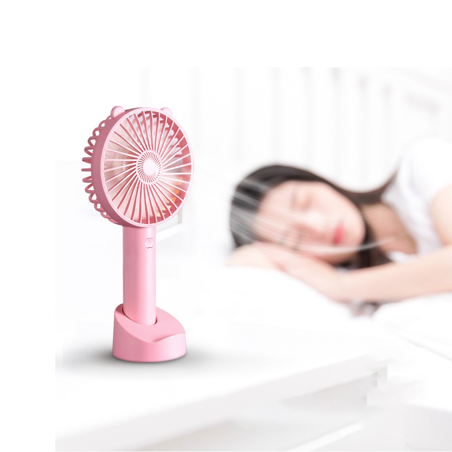 Quạt tích điện mini cầm tay Mianz Store Pin 2h - 4h, BH 3 tháng | BigBuy360 - bigbuy360.vn