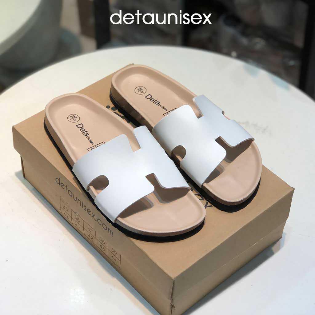 Dép chữ H nam nữ cực xinh và cá tính với chất liệu đế trấu Birken DETAUNISEX - DETA14