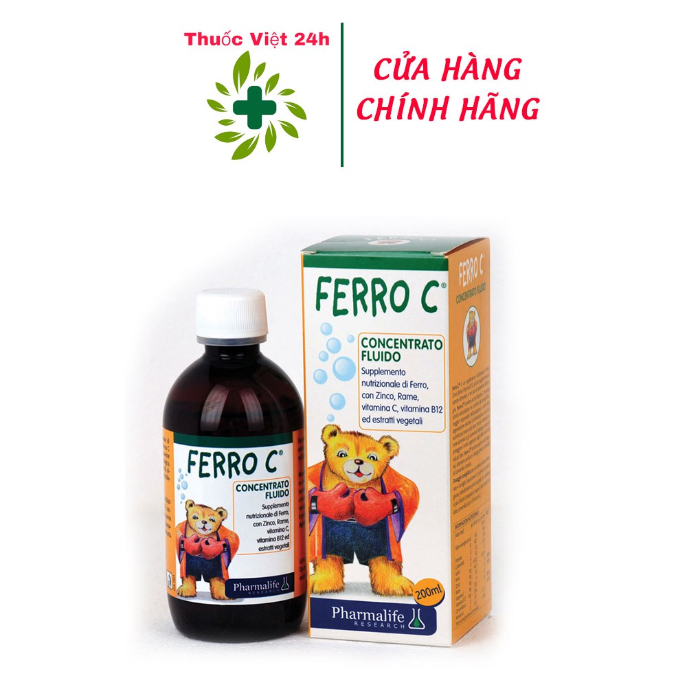 Siro Ferro C - Bổ sung Vitamin C, Sắt, Kẽm Cho Trẻ