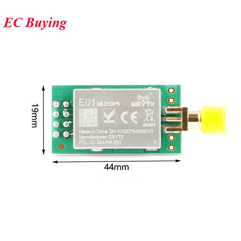 Mô đun thu phát không dây Nrf24L01 E01-Ml01Dp5 E01-2G4M27D 2.4g Nrf24L01P + Pa + Lna 2500m 5000 Rf