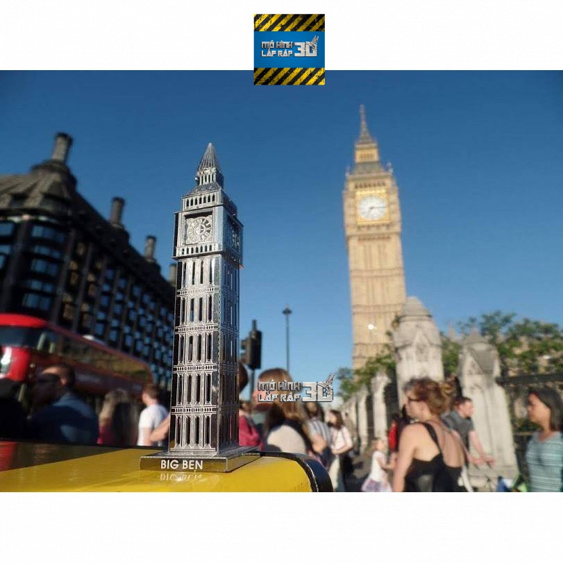 Mô hình 3D kim loại lắp ráp Tháp Big Ben