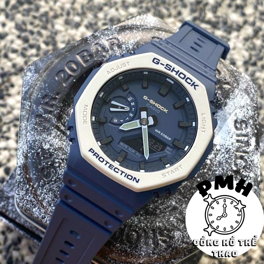 Đồng hồ đeo tay nam , Đồng hồ nam thể thao GA2100 màu xanh lam kích thước 42mm | BigBuy360 - bigbuy360.vn