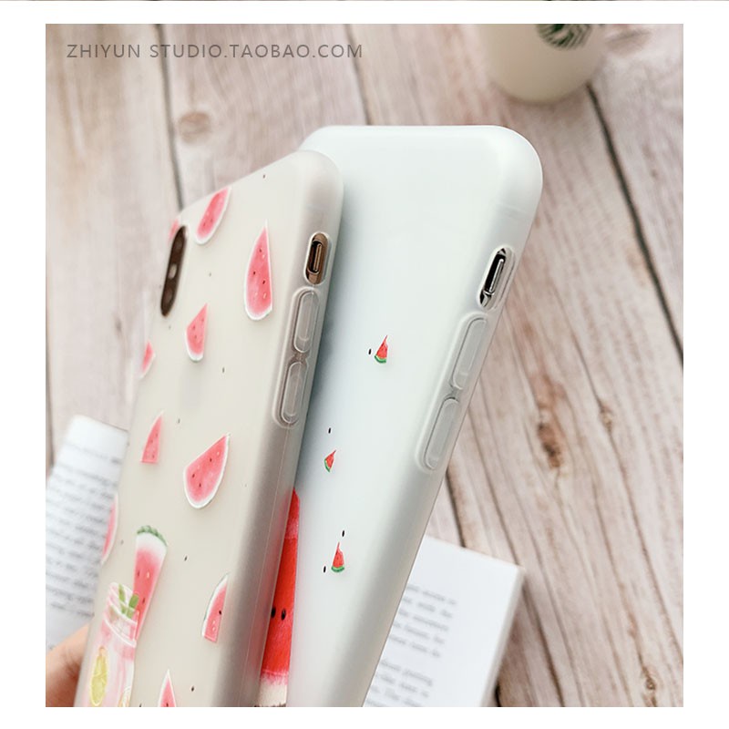 Ốp lưng iphone hình dưa hấu  điện thoại 6 6s 7 8 plus x xs xr 11 pro max se2 12 mini 12 pro max-a41a