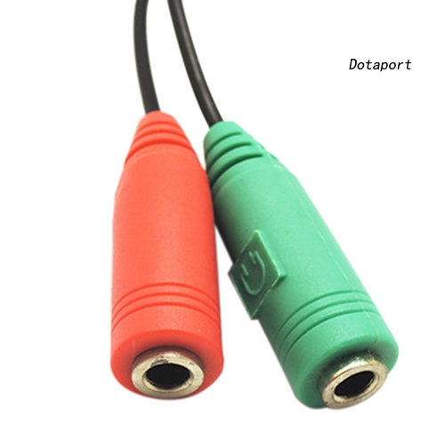 Cáp Chuyển Đổi Âm Thanh 3.5mm 2 Đầu Dương Sang 2 Cổng Âm Cho Tai Nghe