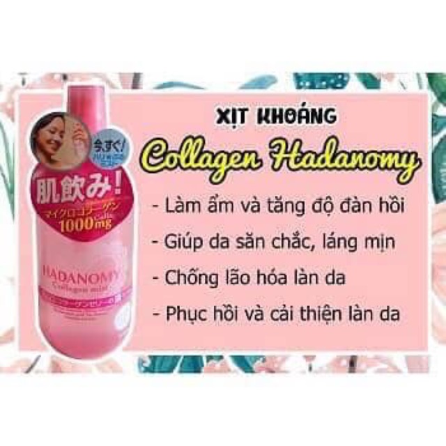 Xịt khoáng hadanomy collagen