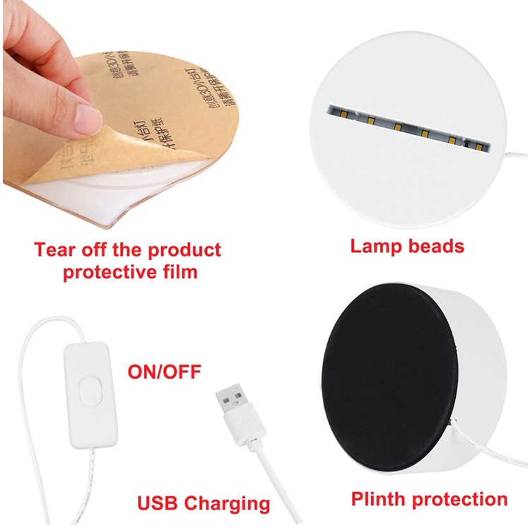 Đèn LED trang trí hình mặt trăng phong cách Hồi giáo