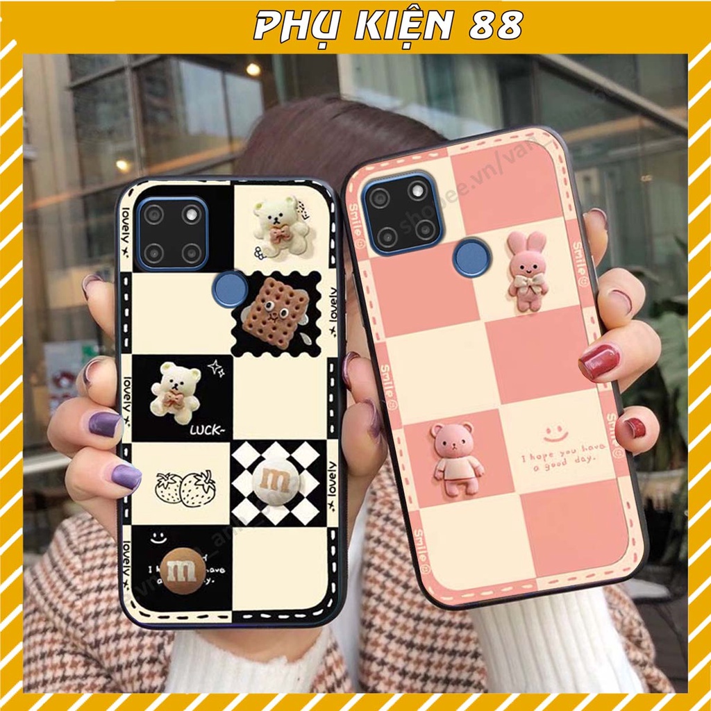 Ốp lưng Realme C12 / C15 hình gấu, kẹo dễ thương cute