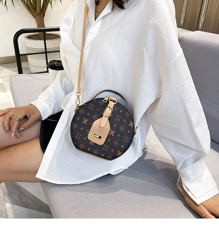 Túi xách Jasmin Noir kiểu tròn nhỏ phong cách retro sang trọng thời trang cho nữ