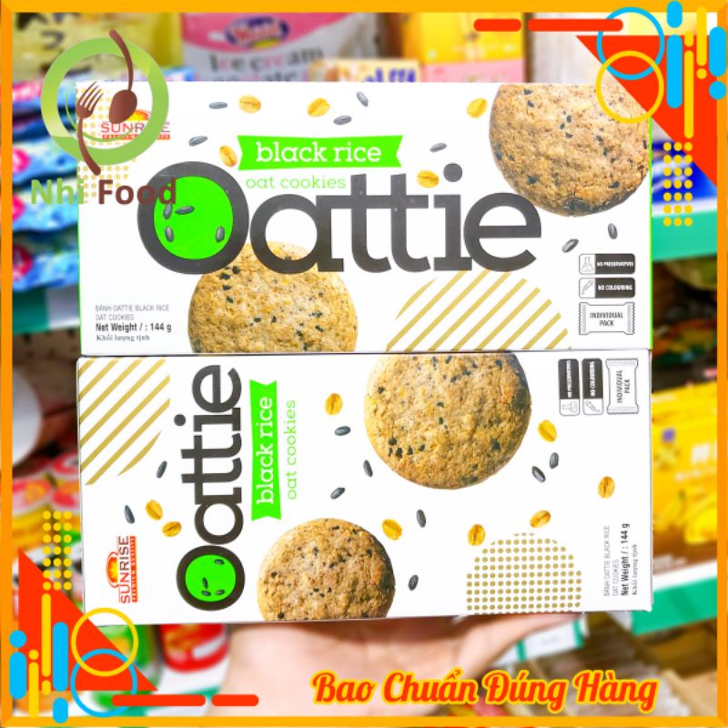 Bánh Yến Mạch Ăn Kiêng Oattie Hộp 144g, Gồm 3 Vị, Hàng Có Sẵn