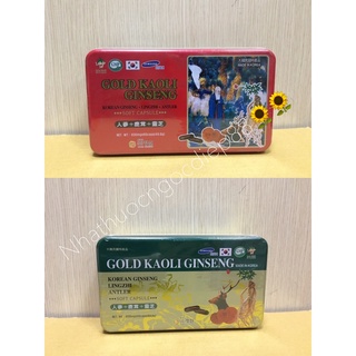 Viên uống hồng sâm linh chi nhung hươu hàn quốc gold kaoli ginseng - hộp 60 viên