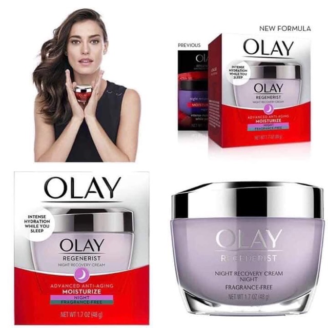 Kem Dưỡng Da Ban Đêm Olay Regenerist Night Recovery Cream  Moisturize