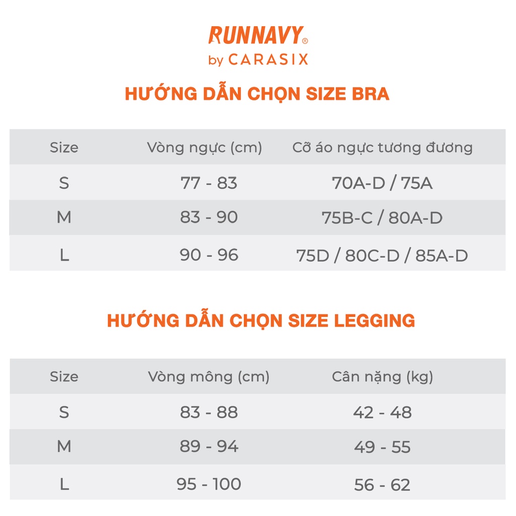 Quần legging nữ Runnavy by Carasix WLF65 cạp cao