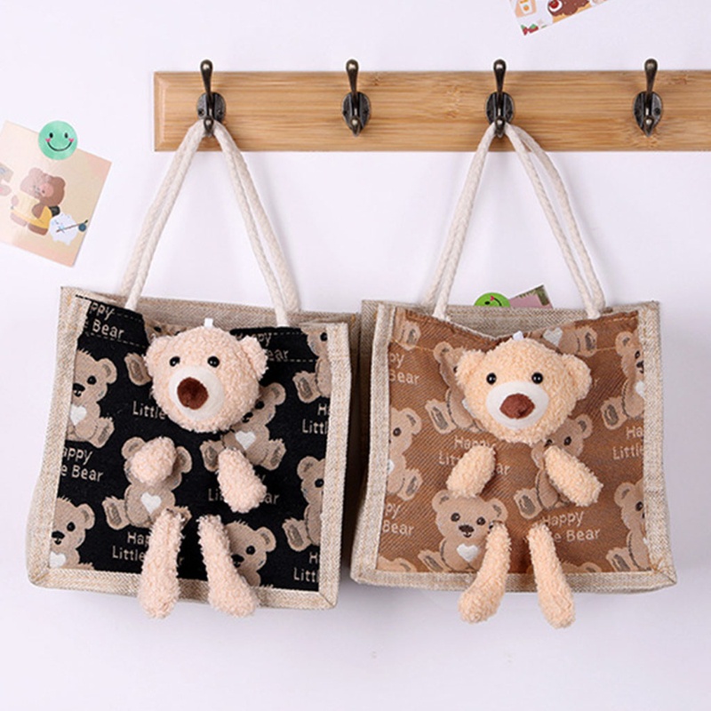 Túi Xách Đeo Vai Cỡ Lớn In Họa Tiết Gấu Dễ Thương Thời Trang Mùa Hè Cho Nữ