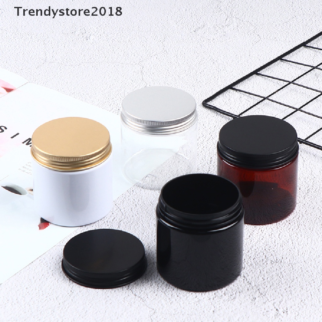 Hũ Nhựa Đựng Kem / Mỹ Phẩm Có Nắp Bằng Nhôm 2018 200ml