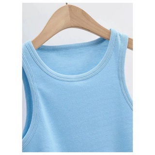 Áo croptop nữ lai nhọn chất thun gân