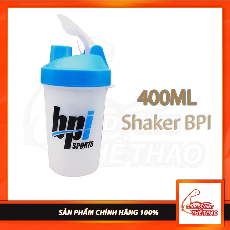 Bình đựng nước - Bình lắc nhựa thể thao BPI chính hãng 400ml