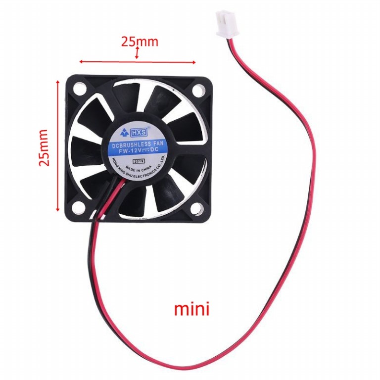 Quạt tản nhiệt mini 25mm
