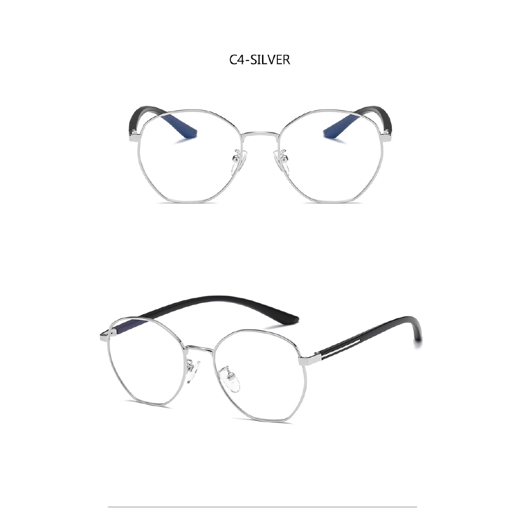 Kính cận kim loại phong cách retro TR90 siêu nhẹ sành điệu