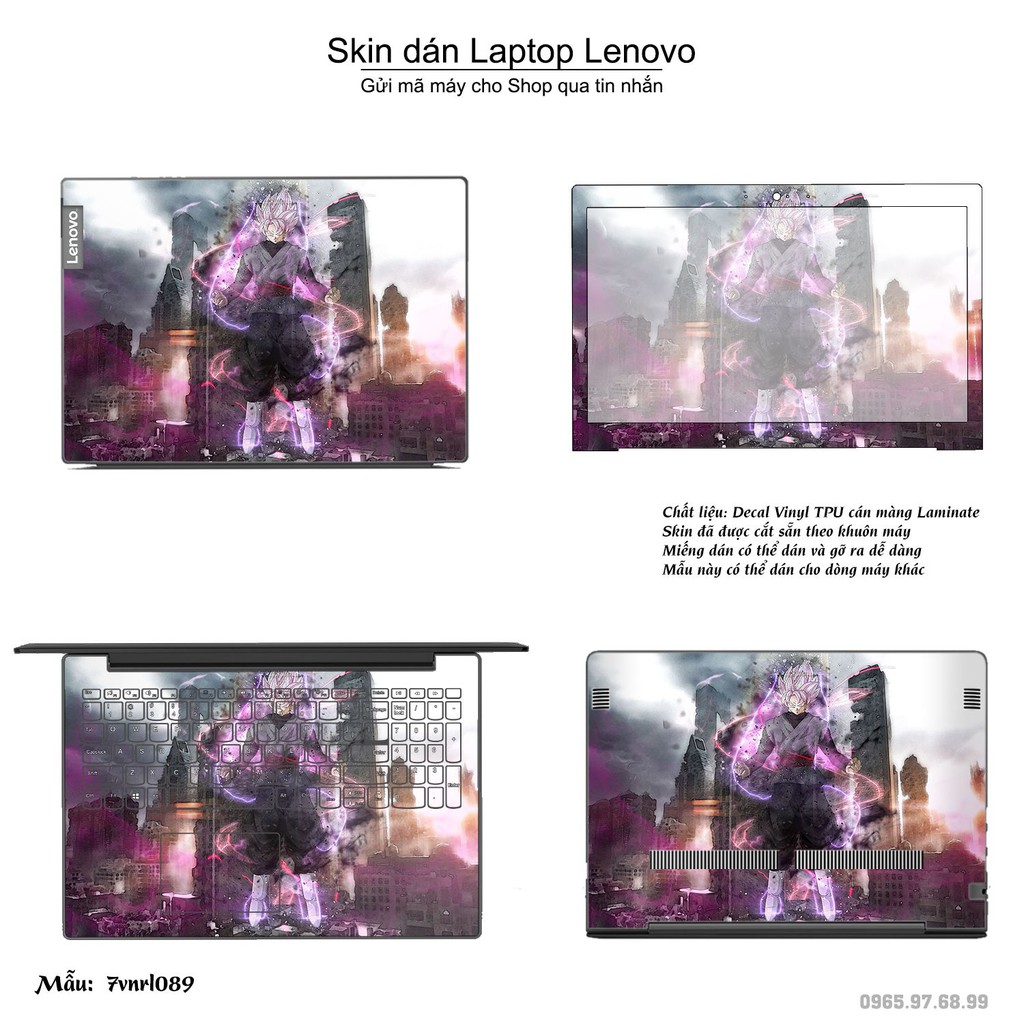 Skin dán Laptop Lenovo in hình Dragon Ball _nhiều mẫu 2 (inbox mã máy cho Shop)