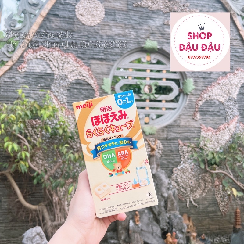 Hộp 5 thanh sữa bột Meiji nội địa Nhật